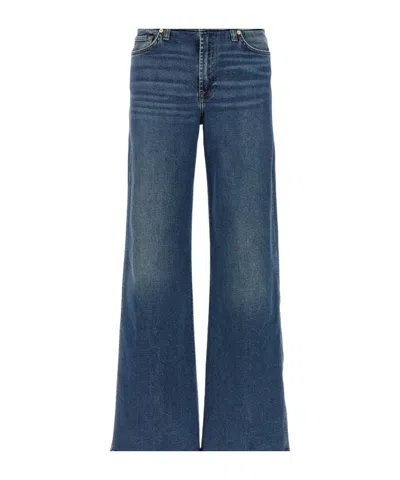 7 For All Mankind Patch Pocket Jeans In Blue