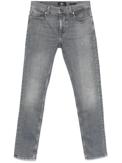 7 For All Mankind Paxtyn Jeans In Grau
