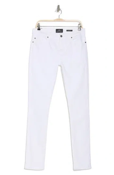 7 For All Mankind Paxtyn Skinny Jeans In White