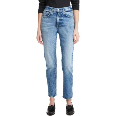 7 For All Mankind Peggi Womens Distressed Denim Ankle Jeans