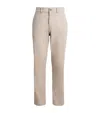 7 For All Mankind Performance Sateen Chinos In Gold