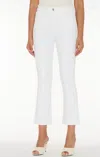 7 For All Mankind Slim Kick High-rise Bootcut Jeans In White
