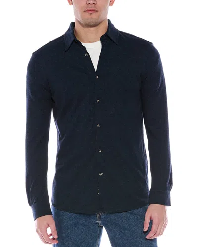 7 For All Mankind Pique Shirt In Blue