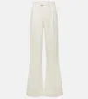 7 For All Mankind Pleated High-rise Pants In White