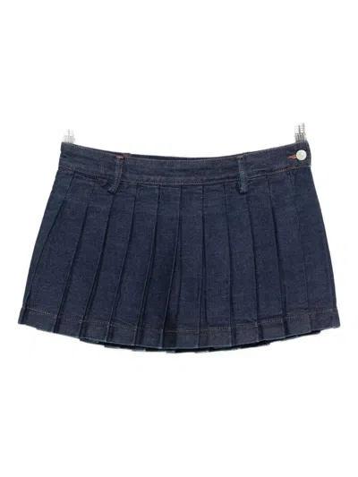 7 FOR ALL MANKIND 7 FOR ALL MANKIND "PLEATED" MINI SKIRT CLOTHING