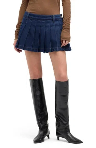7 For All Mankind Pleated Miniskirt