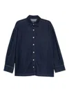 7 For All Mankind `pleated Overshirt Franklin` Denim Shirt In Blue