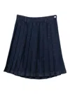 7 For All Mankind Pleated Skirt In Brown