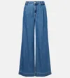 7 For All Mankind Pleated Wide-leg Jeans