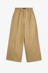 7 For All Mankind Pleated Wide Trouser Twill Sand Storm In Neutral