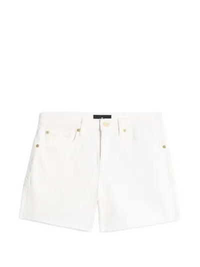 7 For All Mankind Pocket Shorts In White