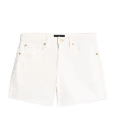 7 For All Mankind Pocket Shorts In White