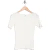 7 For All Mankind Pointelle Top In Vintage White