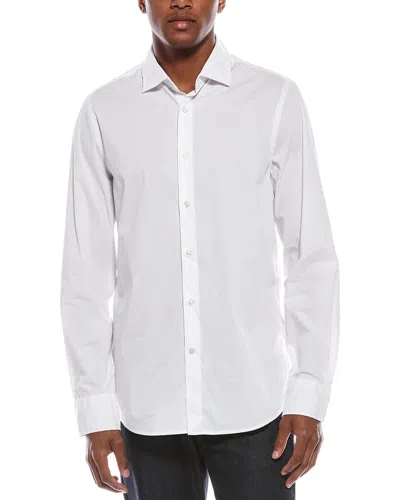 7 For All Mankind Poplin Shirt In White