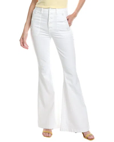7 For All Mankind Portia Megaflare Clean White Jean