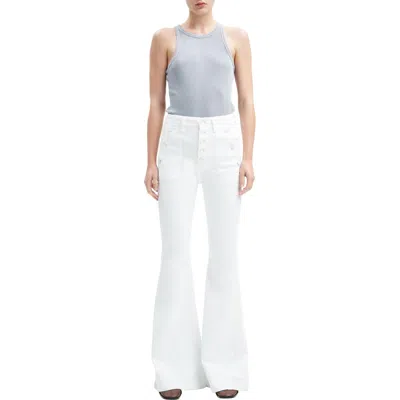 7 For All Mankind Portia Womens Stretch Denim Flared Jeans