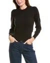 7 For All Mankind Puff Sleeve Sweater In Black