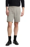 7 For All Mankind Pull-on Cotton Blend Shorts In Gray