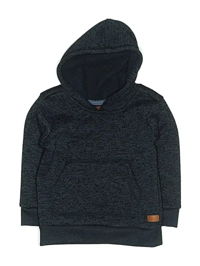 Pre-owned 7 For All Mankind Kids' Pullover Hoodie In Blue