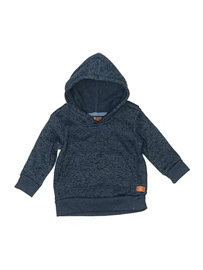 Pre-owned 7 For All Mankind Babies' Pullover Hoodie In Blue