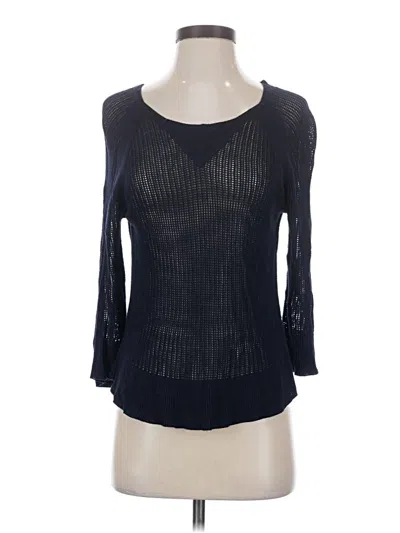 Pre-owned 7 For All Mankind Pullover Sweater In Black