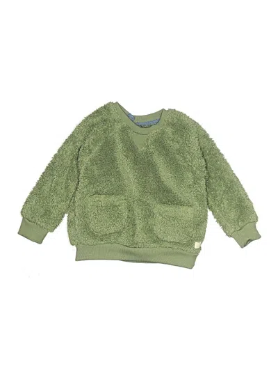 Pre-owned 7 For All Mankind Kids' Pullover Sweater In Green