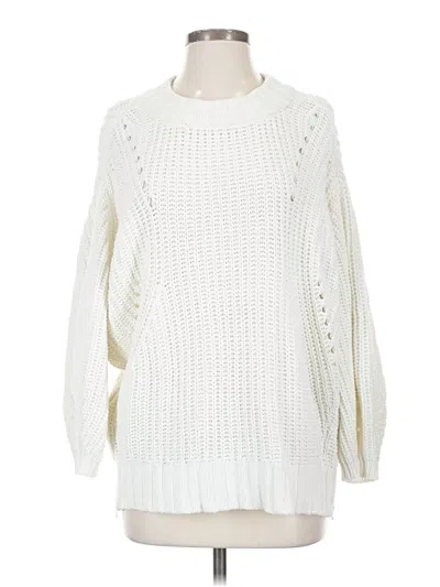 Pre-owned 7 For All Mankind Pullover Sweater In White