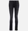 7 For All Mankind Pyper Mid-rise Cropped Skinny Jeans In Wicked