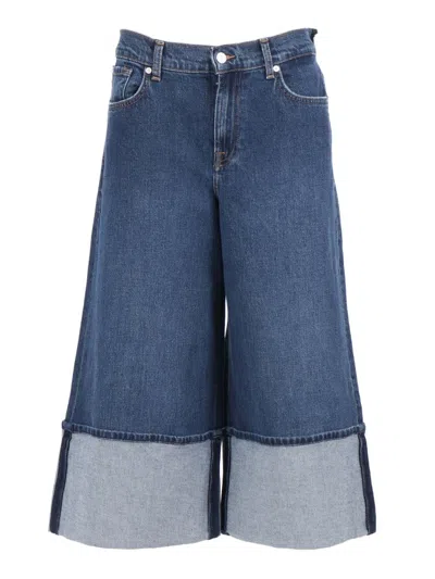 7 FOR ALL MANKIND RADAR KNICKERS WITH WIDE CUFF
