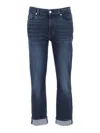 7 For All Mankind Relaxed Skinny Fit Denim Jeans In Blue