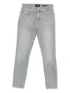 7 For All Mankind Relaxed Skinny Full Scale Trousers In Gray