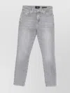 7 For All Mankind Relaxed Skinny Full Scale Trousers In Gray