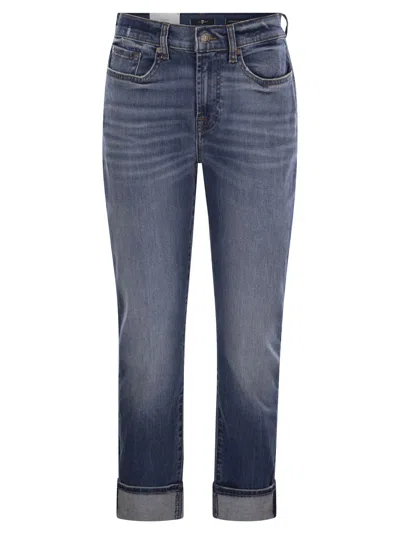 7 FOR ALL MANKIND RELAXED SKINNY - MEDIUM WAIST BOYFRIEND JEANS