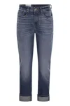 7 For All Mankind Groovy Skinny Jeans In Navy