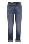 7 For All Mankind Groovy Skinny Jeans In Navy