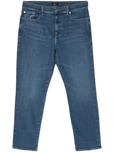 7 For All Mankind Relaxed Skinny Jeans In 蓝色