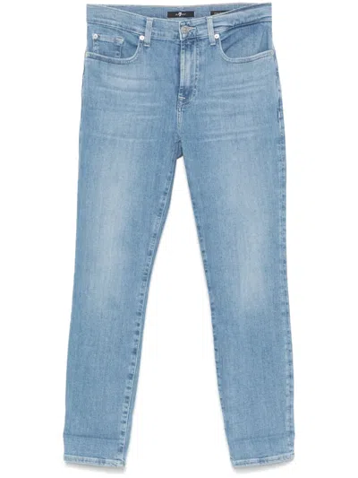 7 For All Mankind Relaxed Skinny Jeans In Blue
