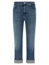 7 For All Mankind Relaxed Skinny Jeans Light Blue In Blue