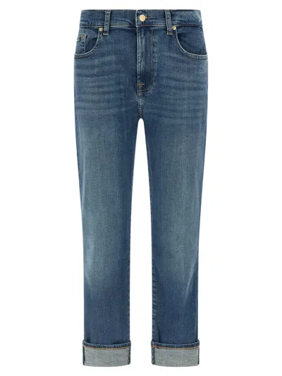 7 For All Mankind Relaxed Skinny Jeans In Blue