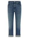 7 For All Mankind Relaxed Skinny Jeans Light Blue In Blue