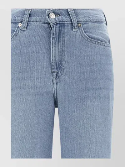 7 For All Mankind Retro Flare Denim Hana Trousers In Blue