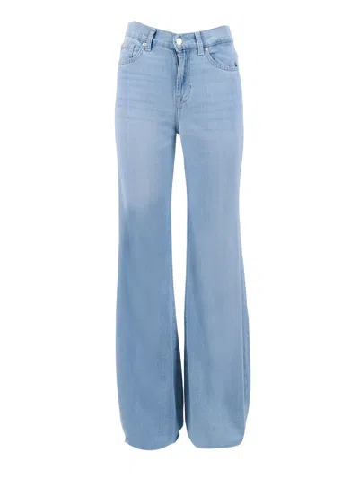 7 For All Mankind Retro Flare Hana In Blue