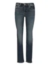 7 For All Mankind Faded Five-pocket Jeans Pants In Black