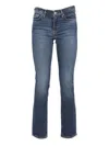 7 For All Mankind Roxanne Cisco Mid-rise Jeans With Flared Leg In Blue