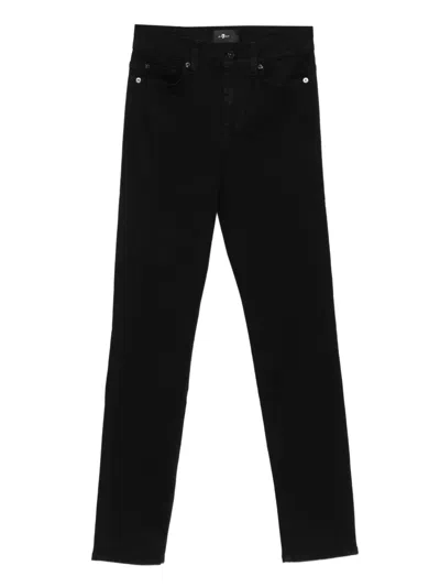 7 For All Mankind Roxanne Jeans In Black