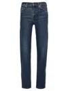 7 For All Mankind Faded Jeans Contrast Stitching In Blue