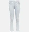 7 For All Mankind Roxanne Mid-rise Slim Jeans In Summertime