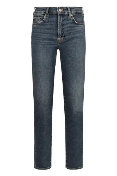 7 For All Mankind Roxanne Slim Fit Jeans In Blue