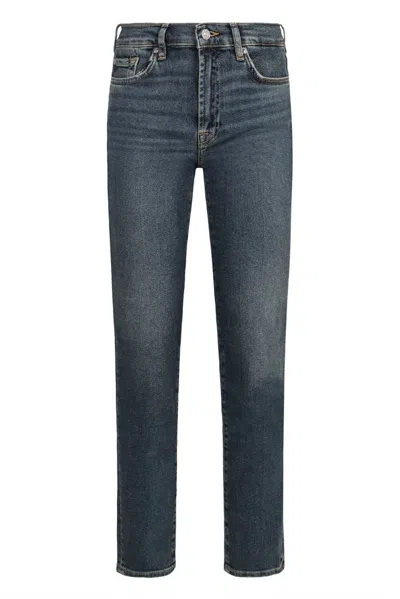 7 For All Mankind Roxanne Slim Fit Jeans In Blue