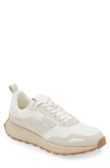 7 For All Mankind Running Shoe In Leather Nylon White